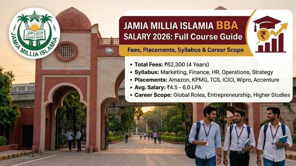 Jamia Millia Islamia BBA Salary 2026: Fees, Placements, Syllabus & Full Course Guide